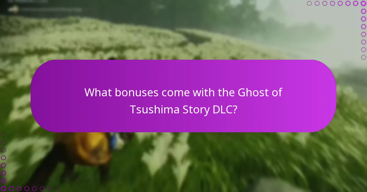 What updates are available for the Ghost of Tsushima Story DLC?